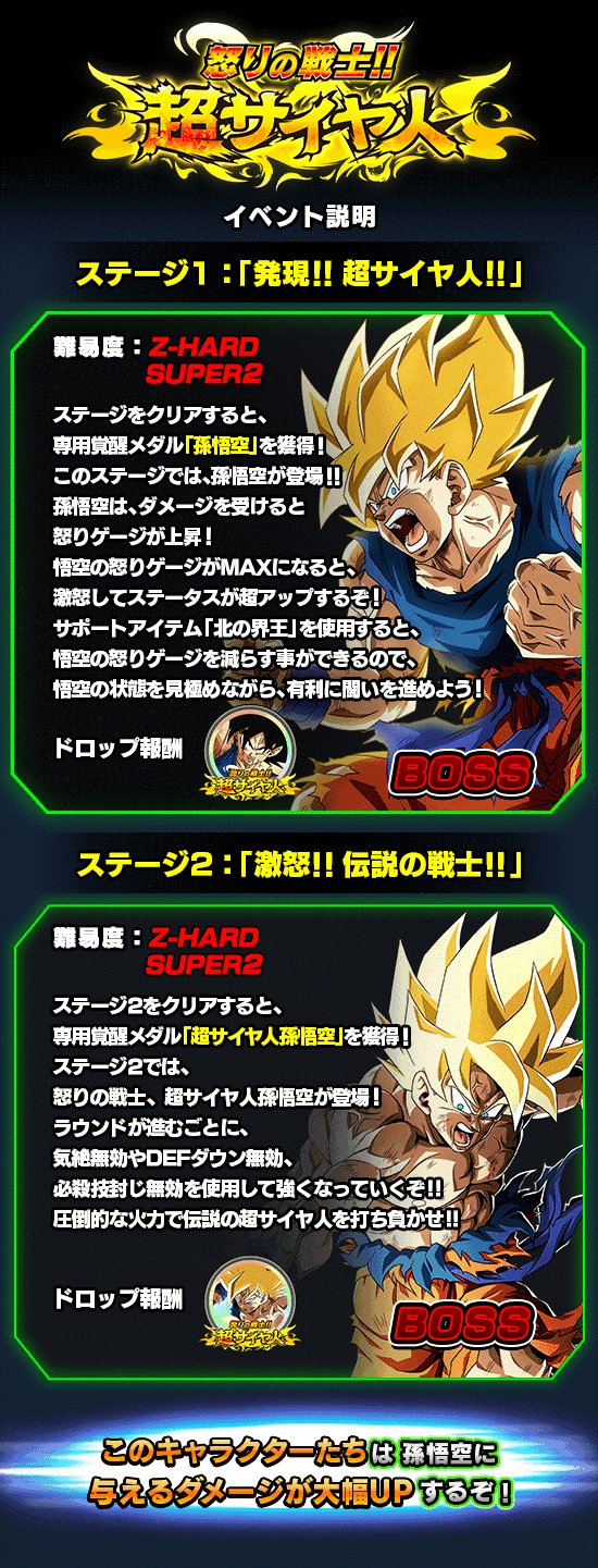 News - 超激戦イベント開催!! 怒りの戦士!!超サイヤ人 - Dragon Ball Z