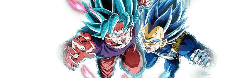 超サイヤ人ゴッドSS孫悟空(界王拳)
&超サイヤ人ゴッドSSベジータ(進化)