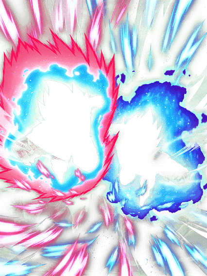 超サイヤ人ゴッドSS孫悟空(界王拳)
&超サイヤ人ゴッドSSベジータ(進化)