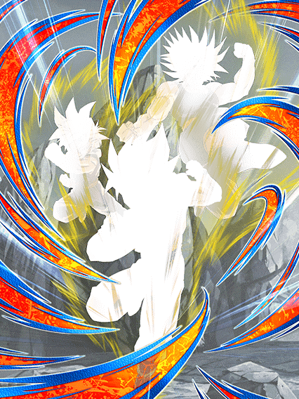 超サイヤ人孫悟空&超サイヤ人孫悟飯(少年期)
&超サイヤ人トランクス(青年期)