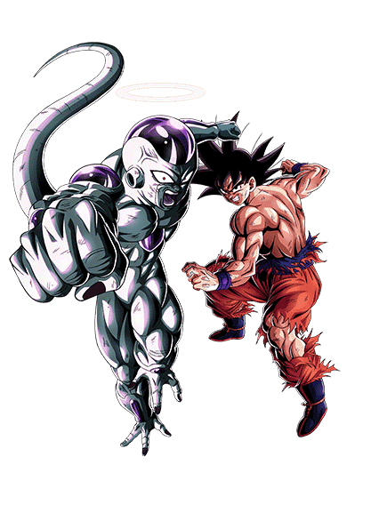 フリーザ(最終形態)(天使)+孫悟空